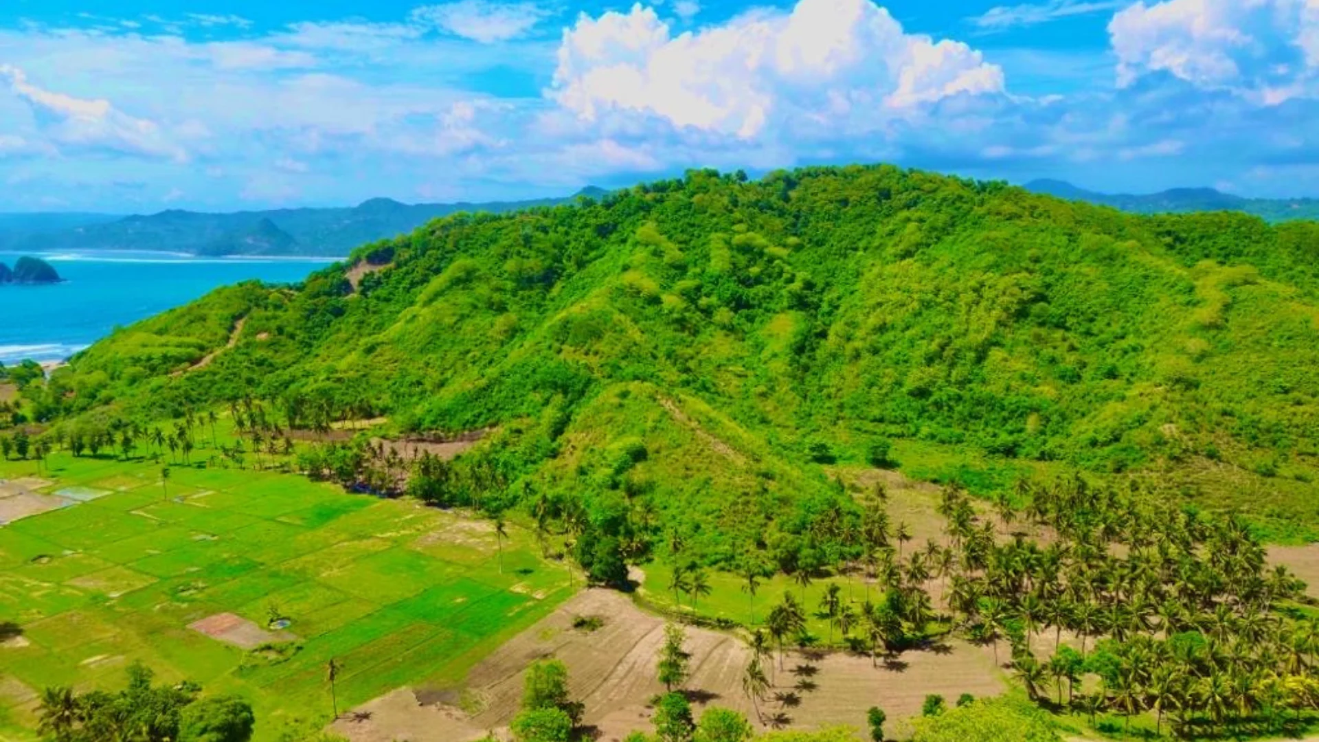 Mawi Hills beach view - Lombok Land for Sale