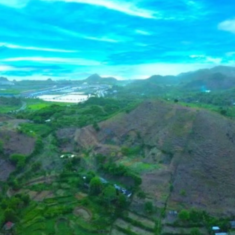 Lombok land for sale in tunak - views from the hill