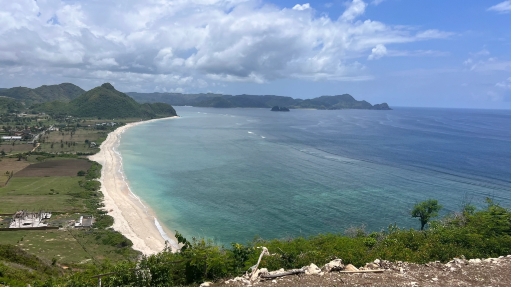 Magnificent Sea View from an Island cliff when buying land in Lombok