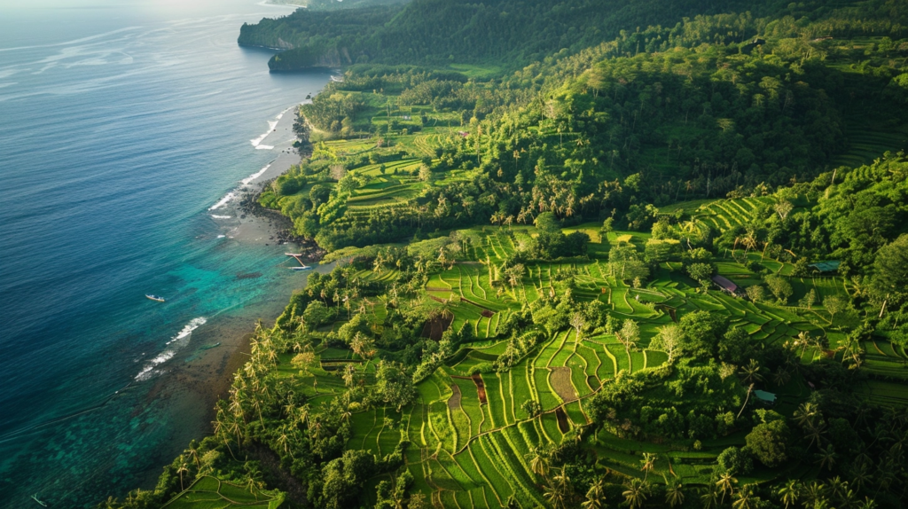 Lombok island land