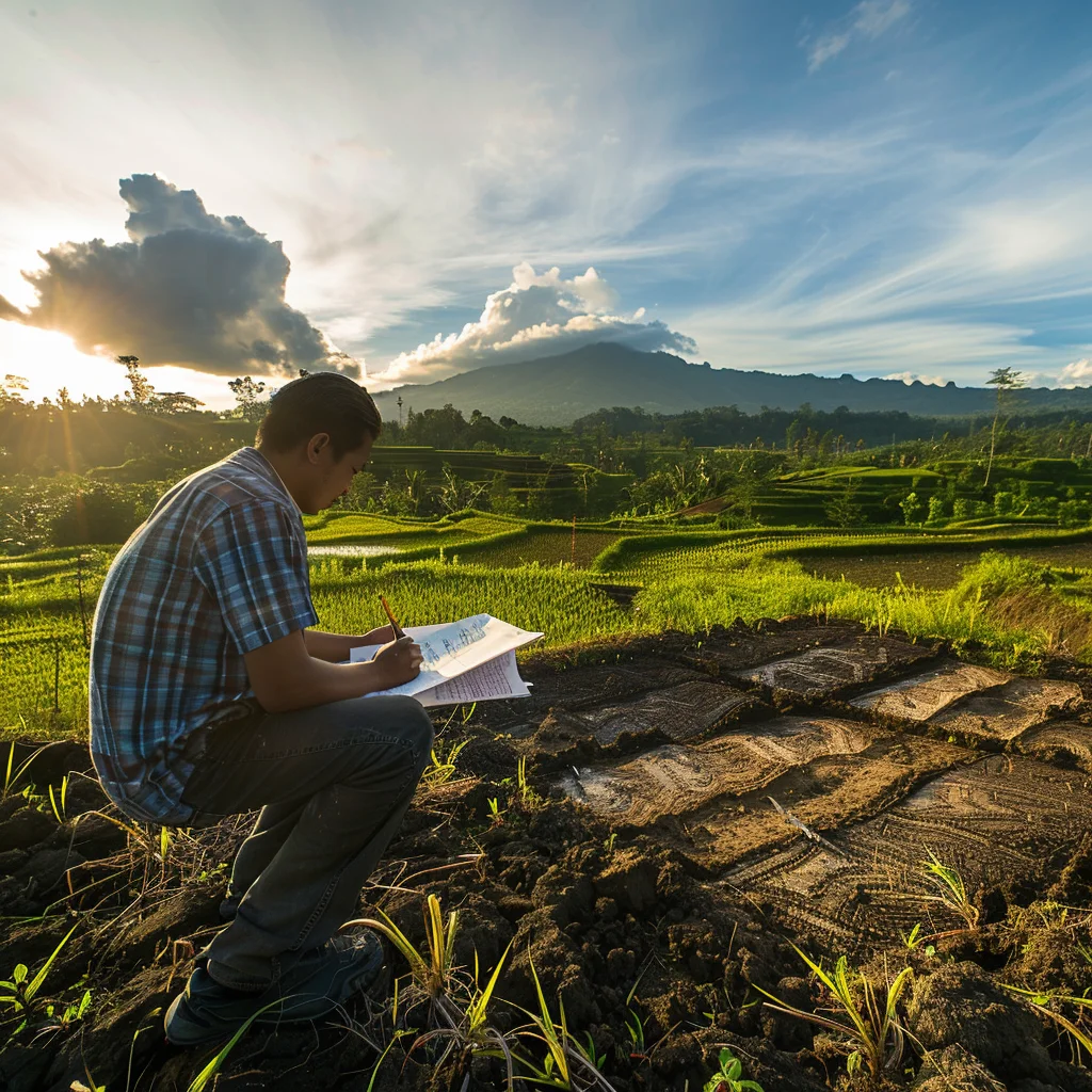 Our team member performing due diligence in Indonesia