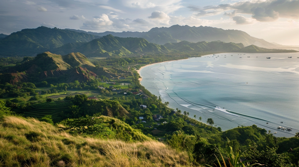 Selong belanak aerial view - Buy land in Lombok