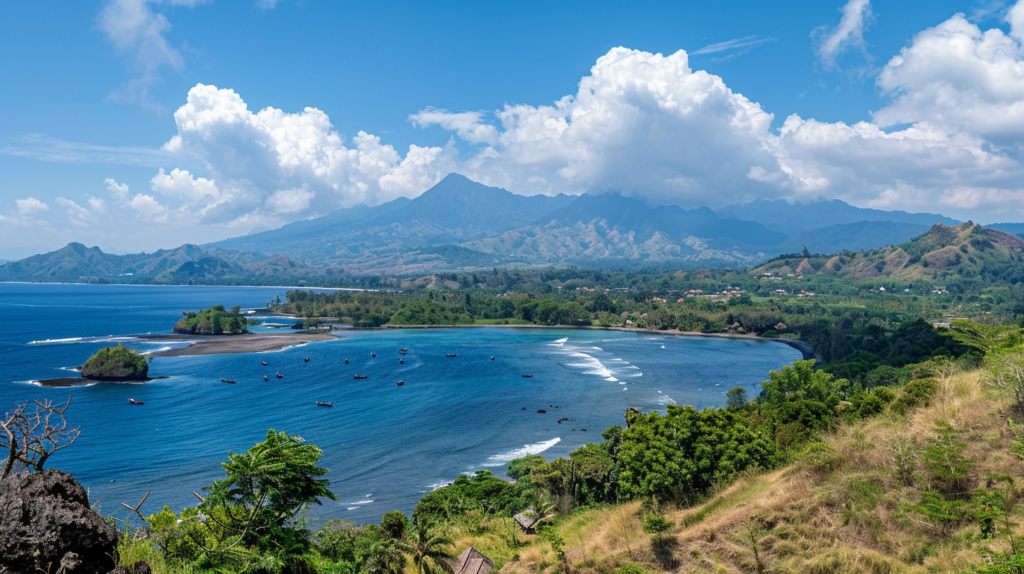 Lombok landscape for the article - Lombok over Bali