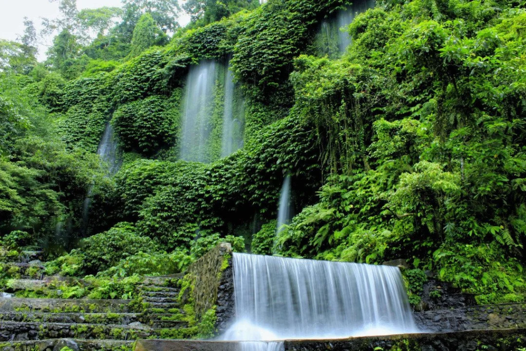 Benang Stokel and Benang Kelambu Waterfalls