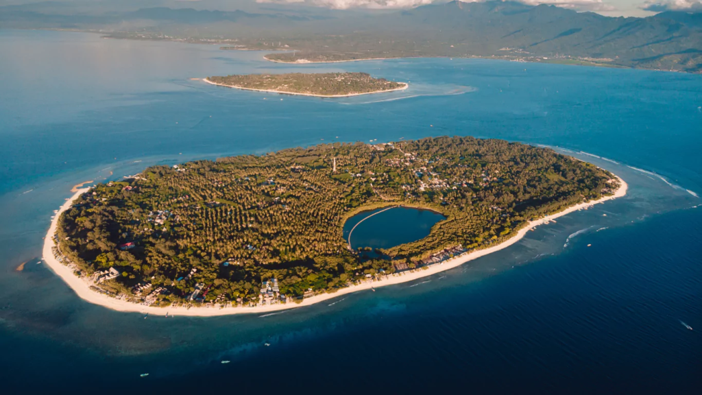 Gili Meno Aerial view - Island Hopping in Lombok