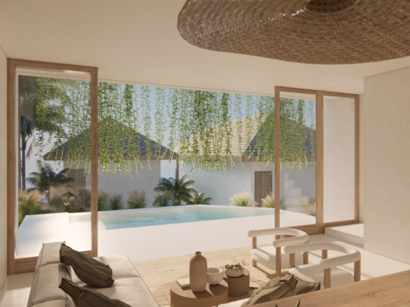 Interior rendering view of Lombok villa for sale endless summer