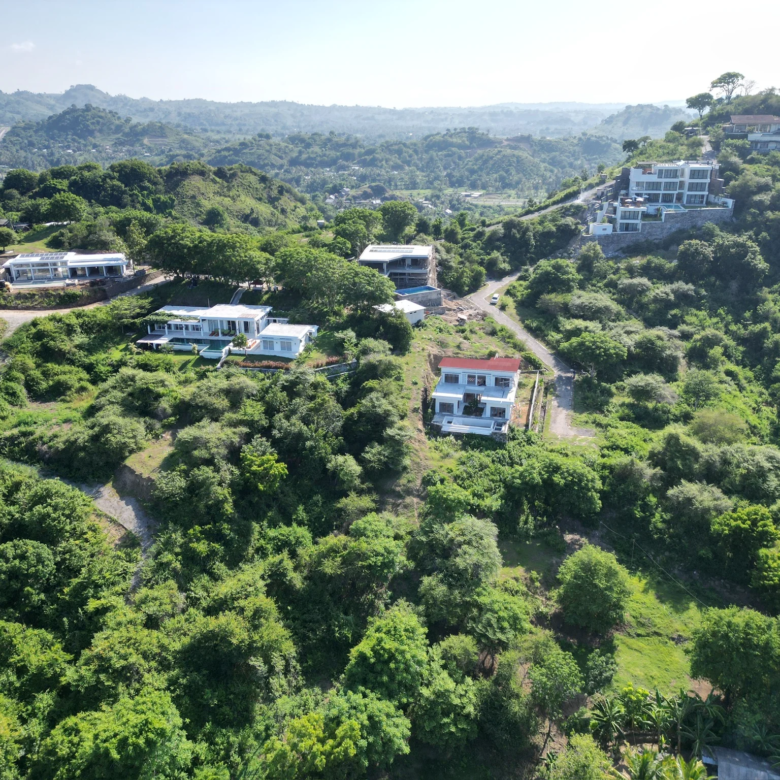 Aerial view Mandalika Hills villa plots for sale