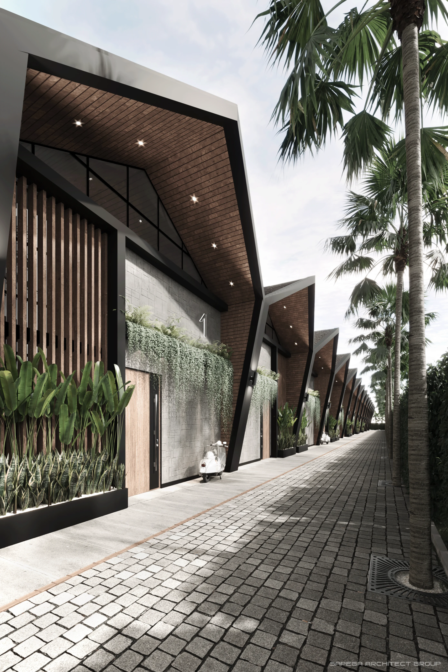 1-Bedroom Loft Townhouse in Umalas - Bali - unit building perspective