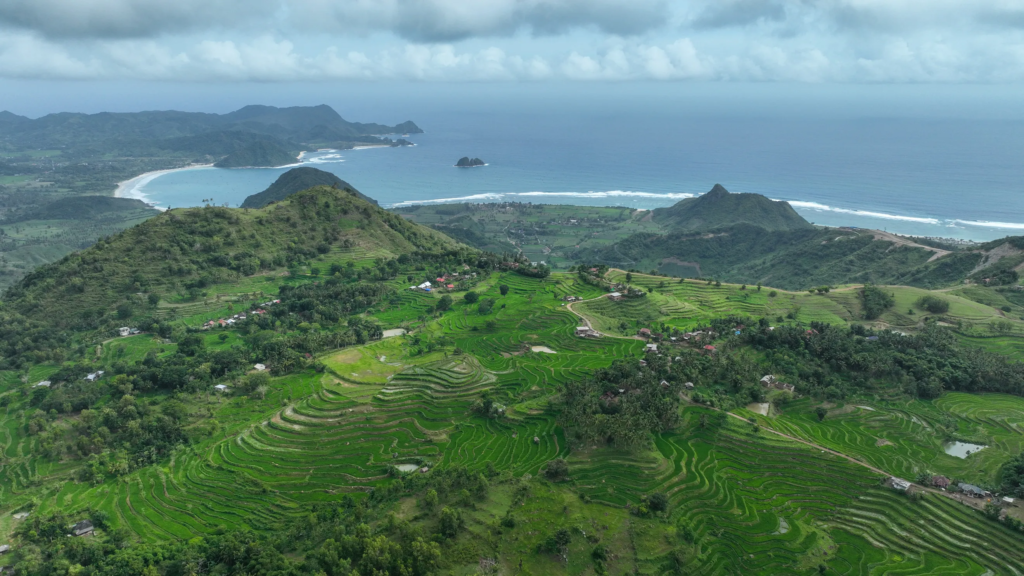 Lombok aerial view