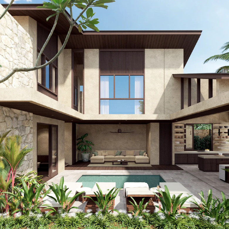 2 storey villa with private pool in Kuta Lombok