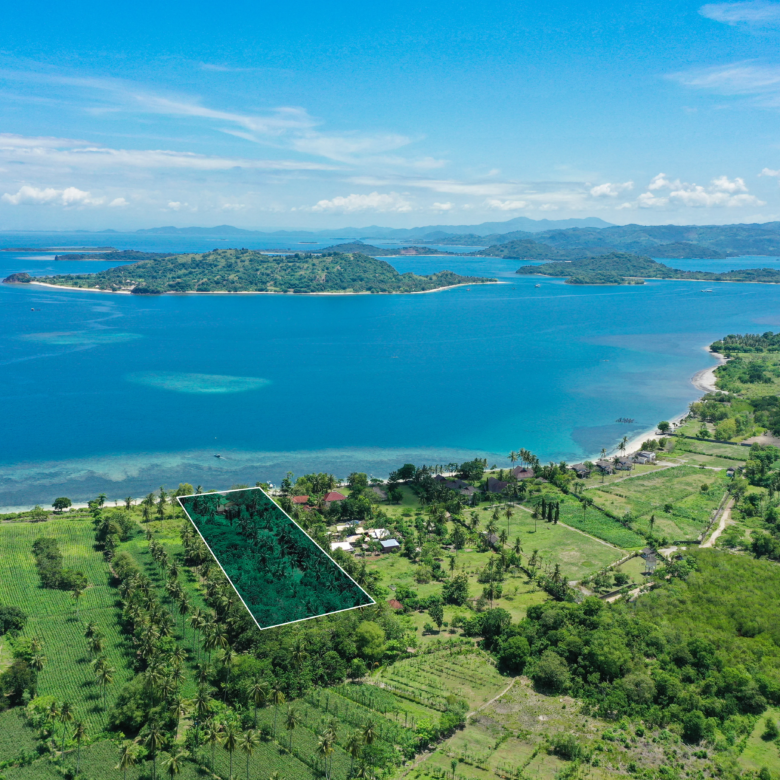 Beachfront land for sale in Sekotong - Lombok